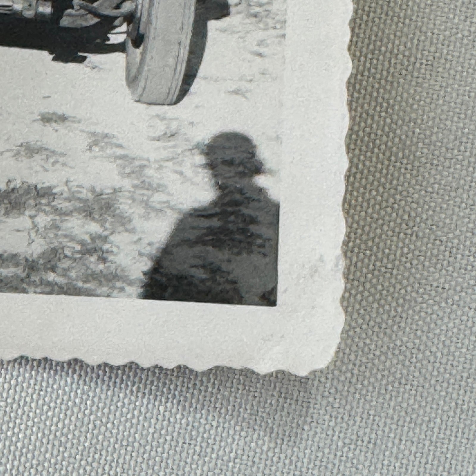 Vintage Dog Automobile Photo Photograph Print Snapshot Early Car