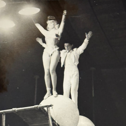Vintage Circus Acrobat Performer Photo Photograph Print