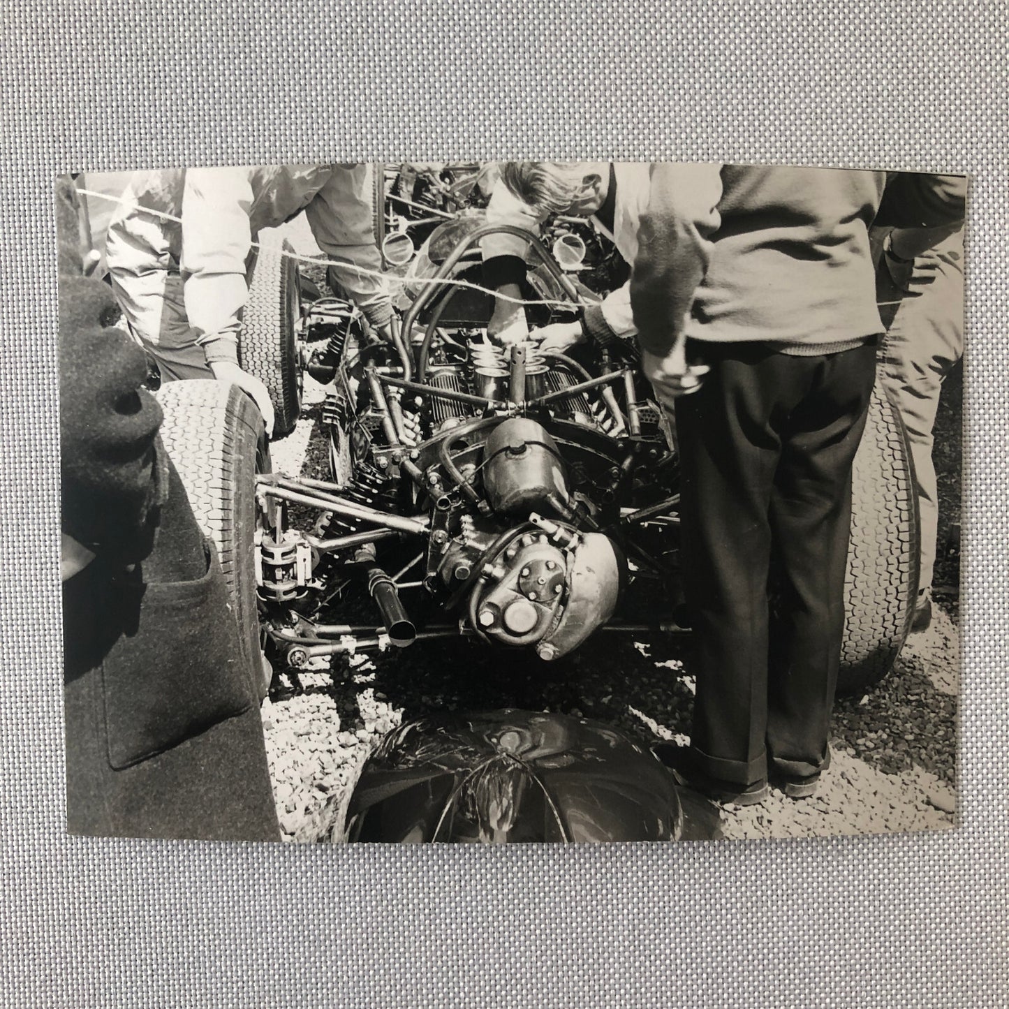 Vintage Racing Photo Photograph Print BRM Engine Lot of 5