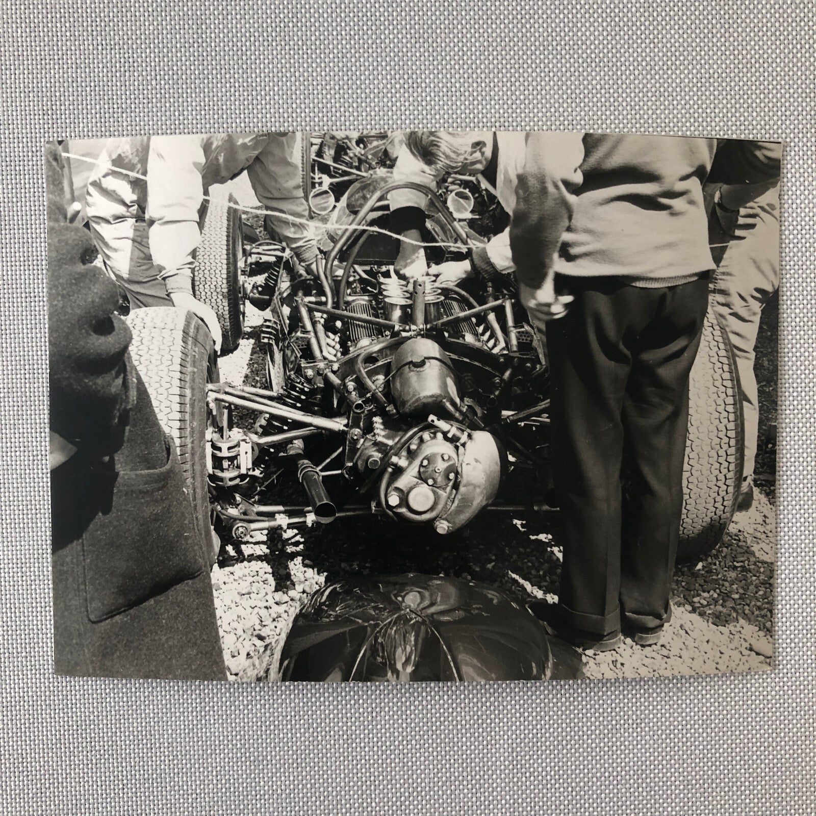 Vintage Racing Photo Photograph Print BRM Engine Lot of 5