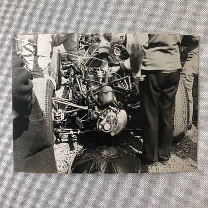 Vintage Racing Photo Photograph Print BRM Engine Lot of 5