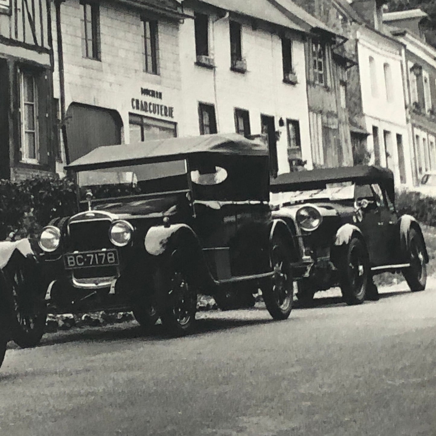 Vintage Antique Car Photo Photograph Print Paris Strausberg Rally Rallye