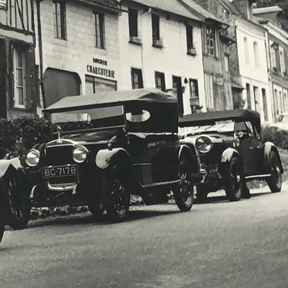 Vintage Antique Car Photo Photograph Print Paris Strausberg Rally Rallye