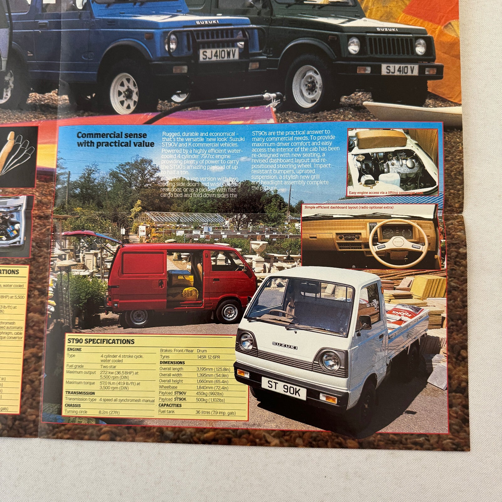 Suzuki Car Sales Brochure Catalog Swift ST90 Alto FX SJ410 1984 1985