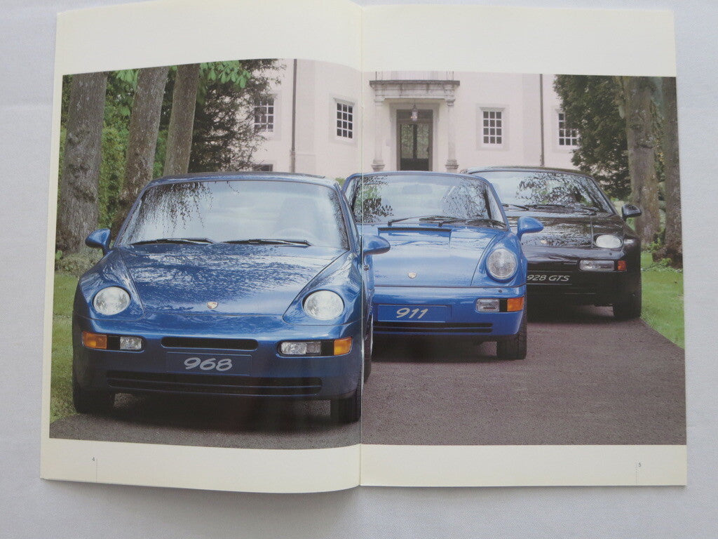 1992 Porsche Sales Brochure Catalog 928GTS 911 Carrera 2 4 Turbo 968 
