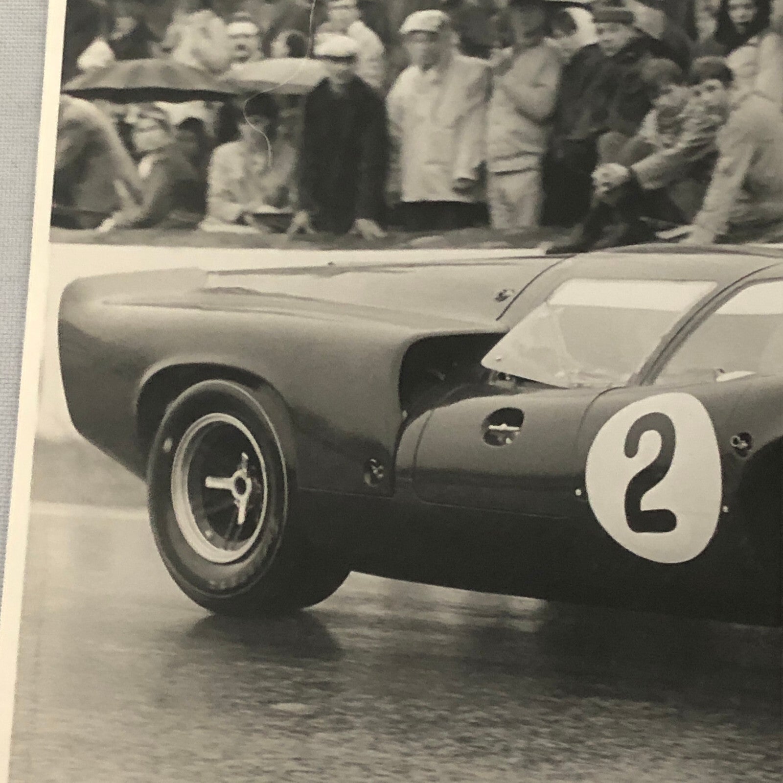 Vintage Racing Car Photo Photograph Print Car Number 2