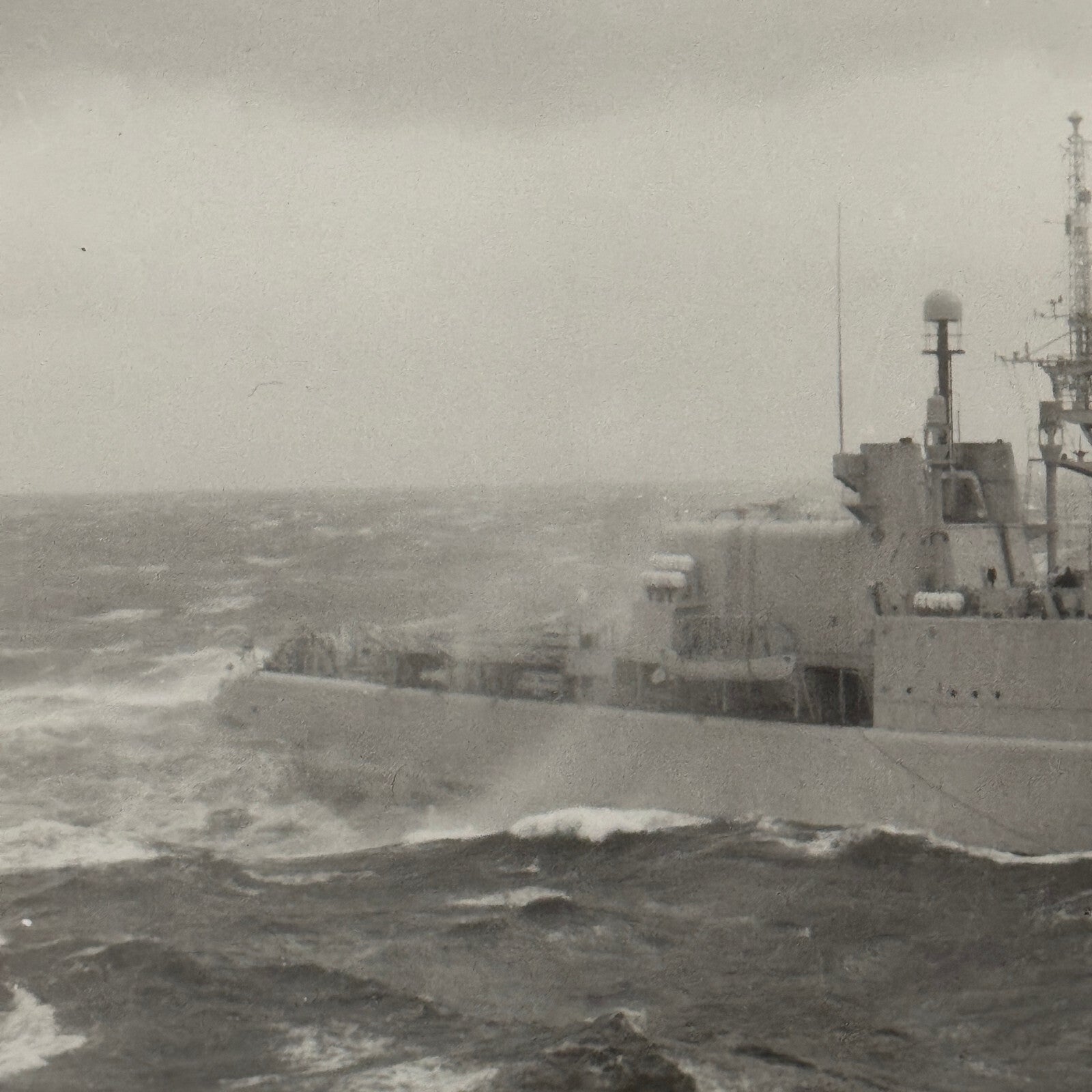 Military Ship Photo Photograph Boat Modern Print  Unidentified