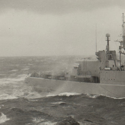 Military Ship Photo Photograph Boat Modern Print  Unidentified