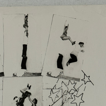 Vintage Circus Acrobat Balancing Act Photo Photograph Para Nino Sambiasi