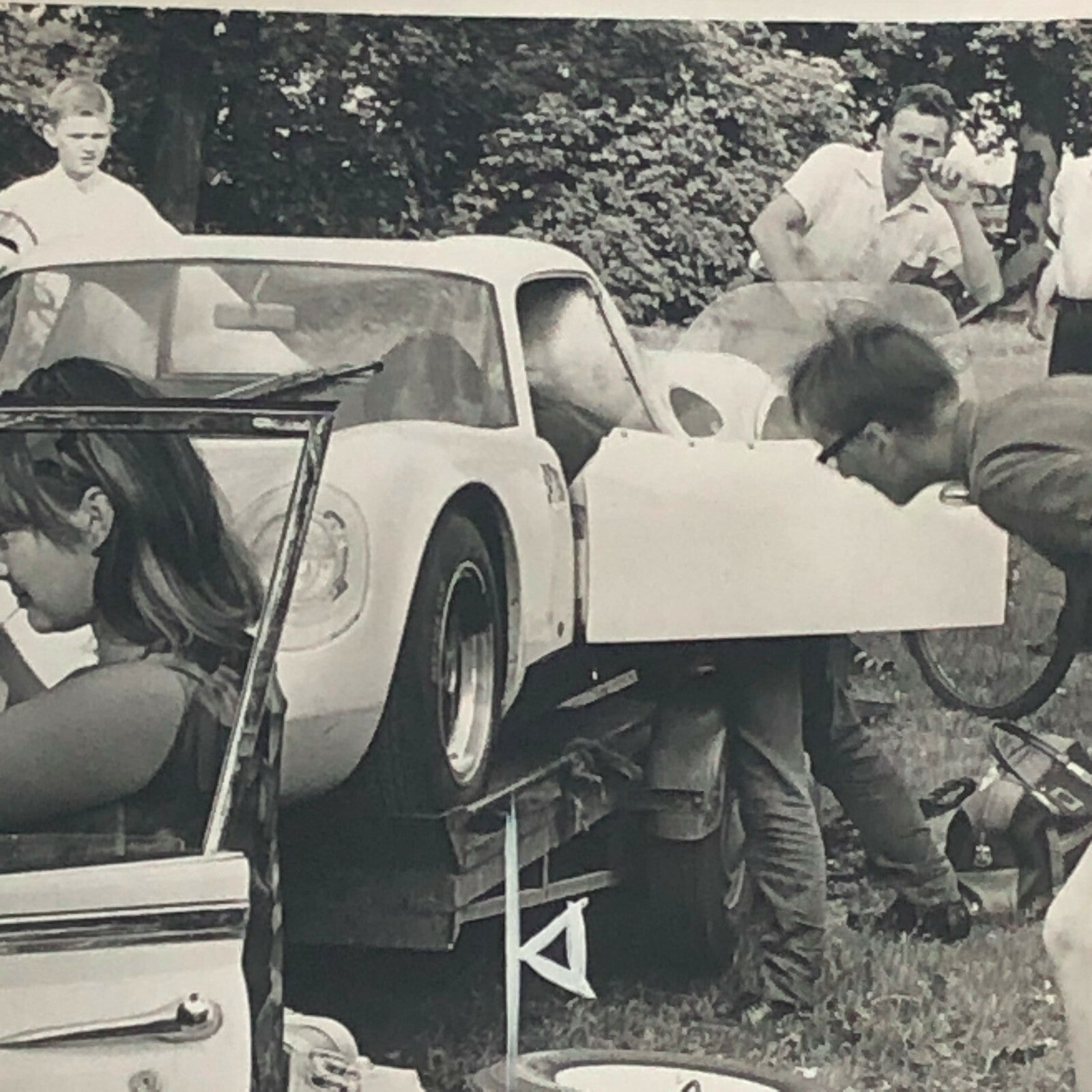 Vintage Chevron BMW Racing Car Photo Photograph Digby Martland Norisring Circuit
