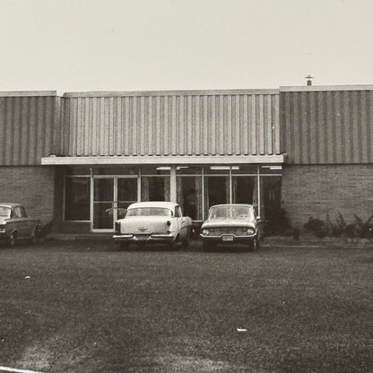 Vintage Photograph Photo Print 1950s 1960s Cars Automobiles Outside Building