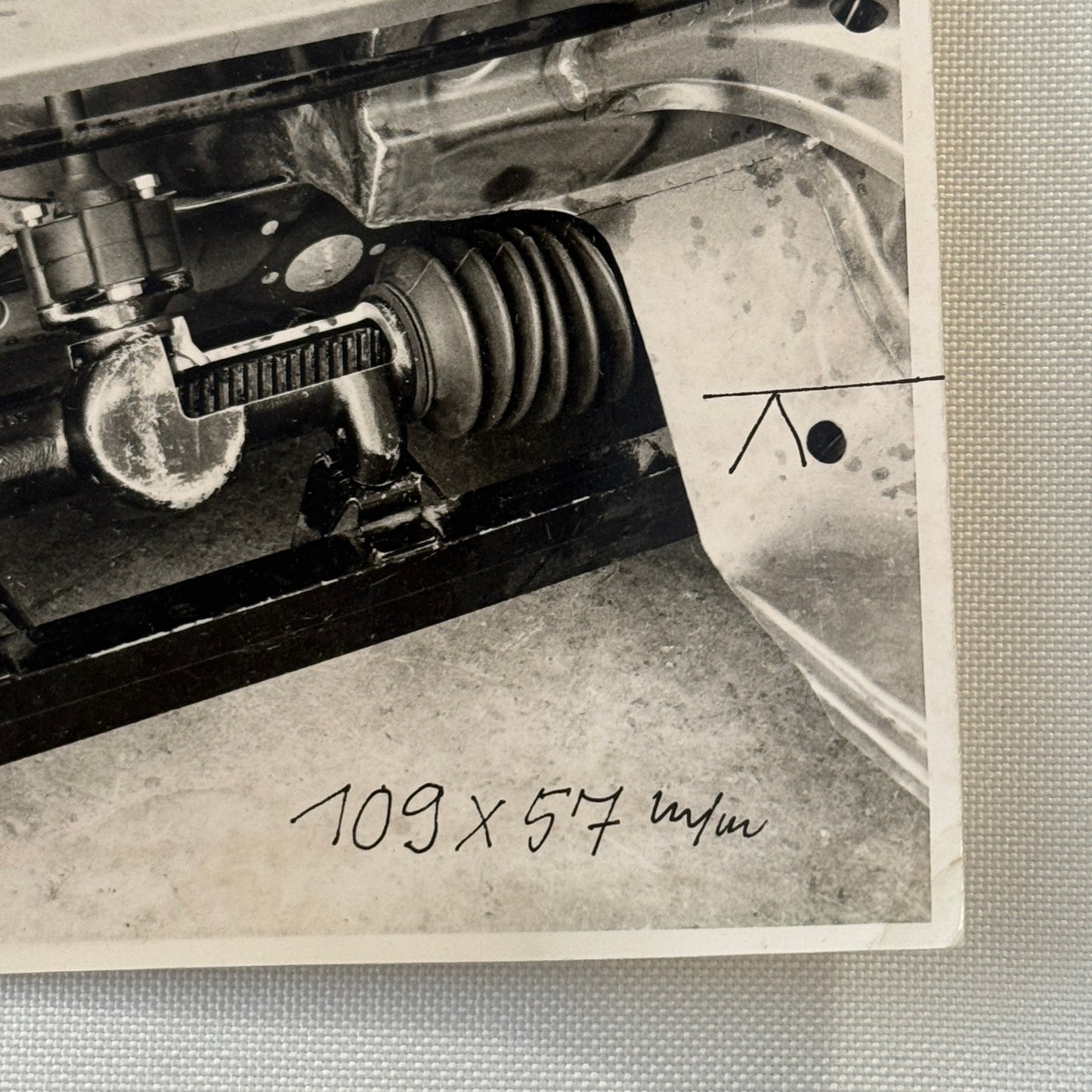 Vintage Car Steering Assembly Photo Photograph Dr Seifert Stamp