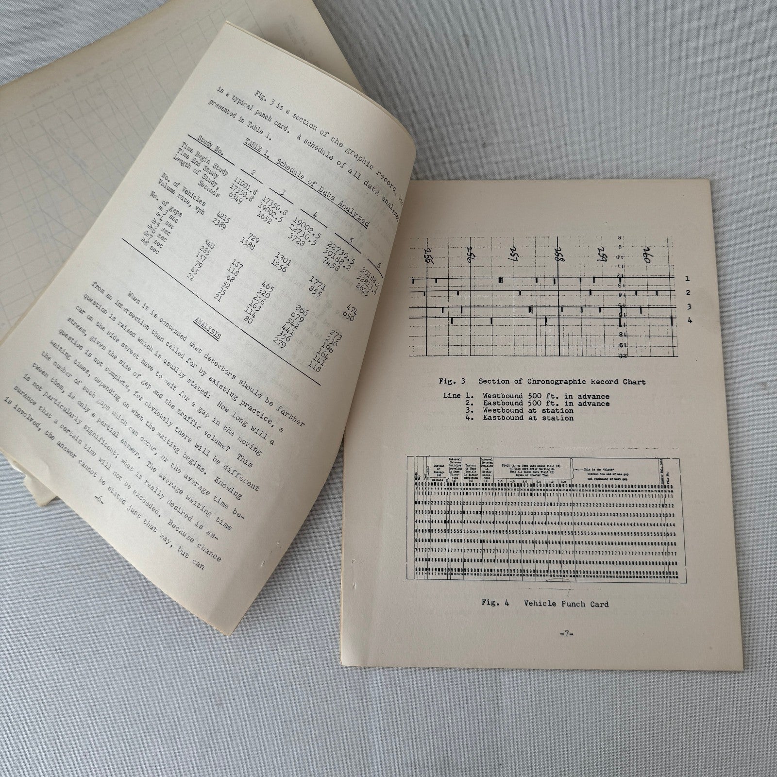 1954 California Traffic Study Civil Engineering Road Construction Documents