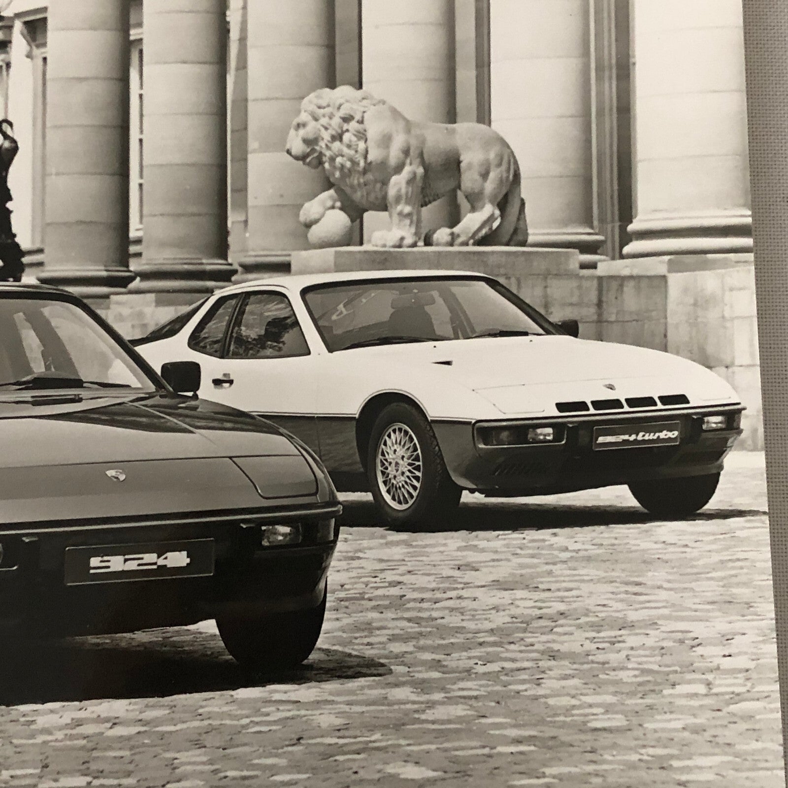 Vintage Porsche 924 and 924 Turbo Factory Press Photo Photograph Print Werkfoto
