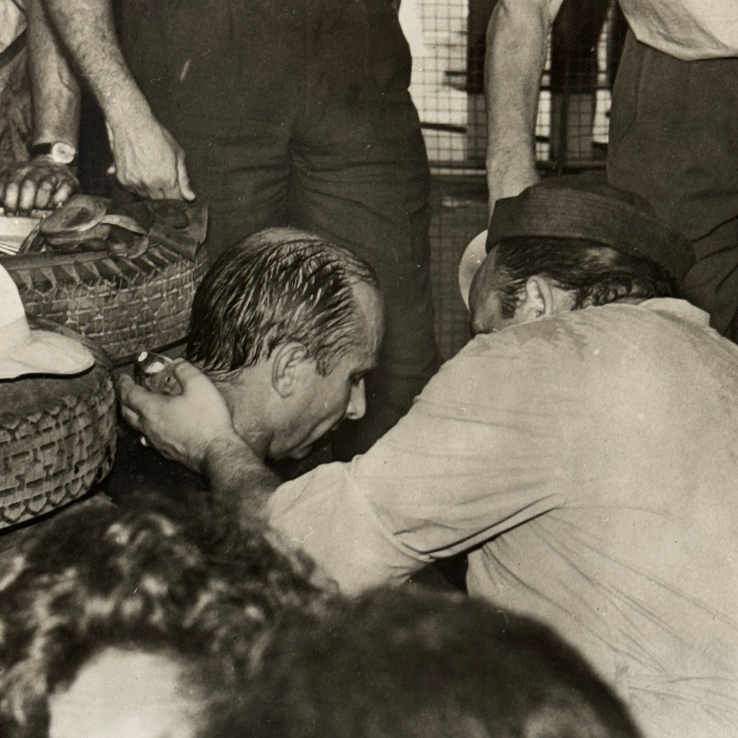 1957 Buenos Aires Grand Prix Juan Manuel Fangio Racing Driver Press Photo