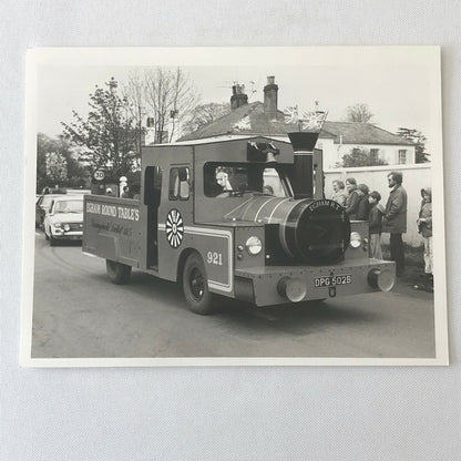 Vintage Photograph Photo Truck Shaped Like a Train in Parade - UK England 