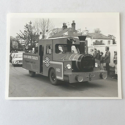 Vintage Photograph Photo Truck Shaped Like a Train in Parade - UK England 