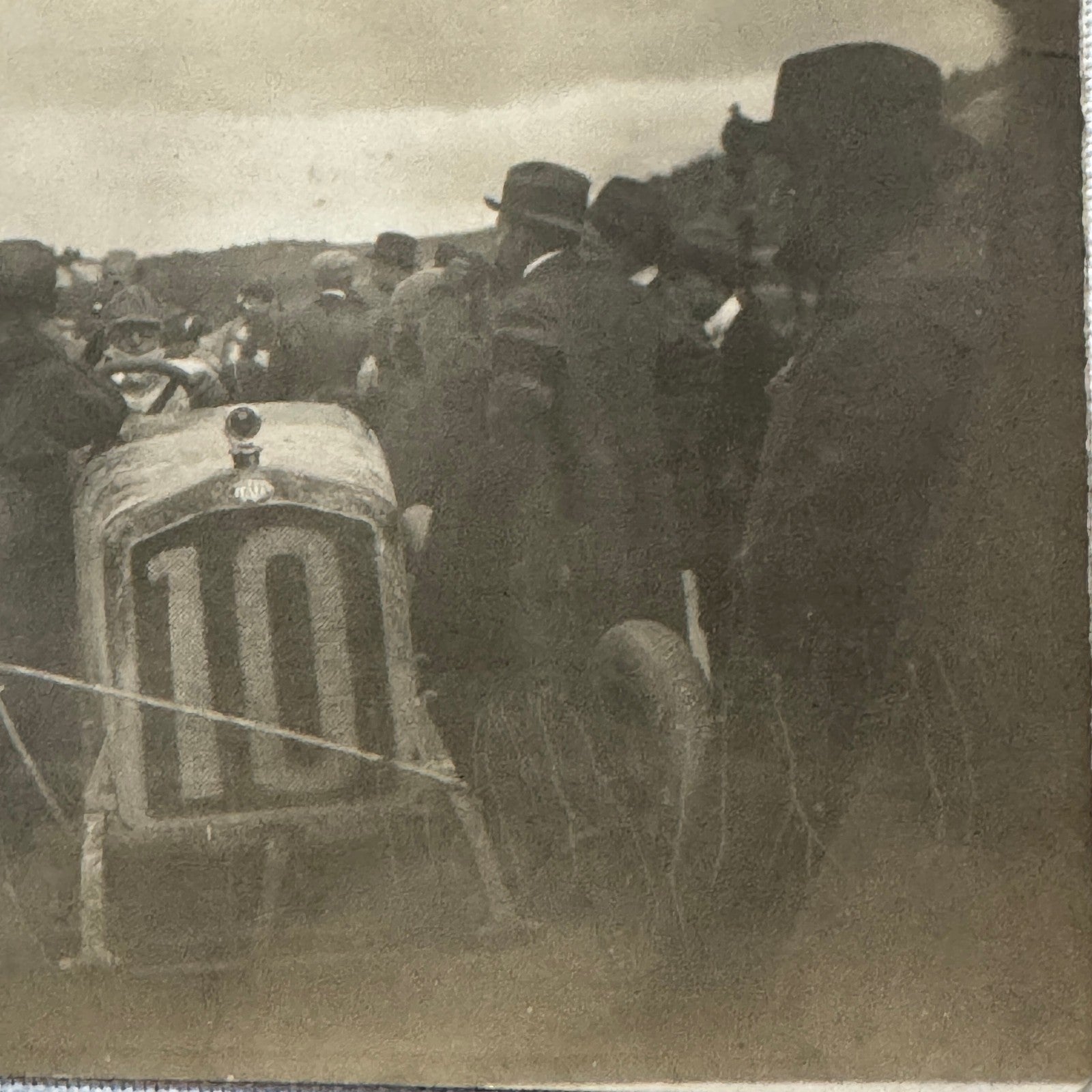 Vintage Postcard Real Photo Postcard RPPC Early Racing Car