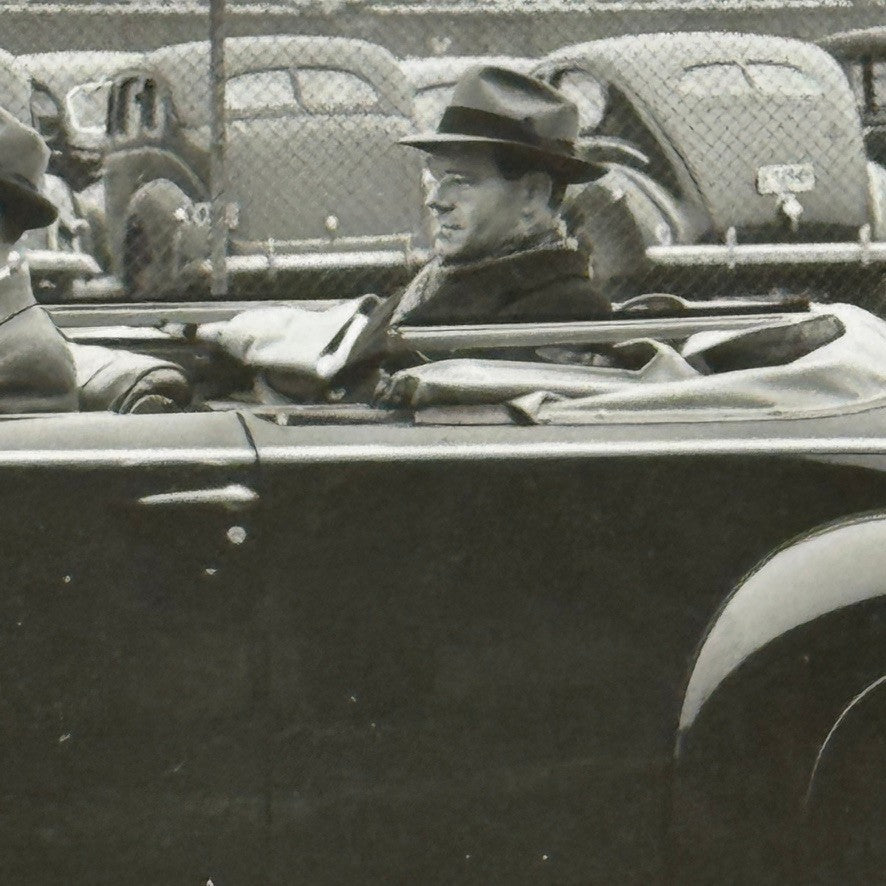 Vintage 1938 Lincoln Zephyr Convertible Car Photo Photograph Modern Print