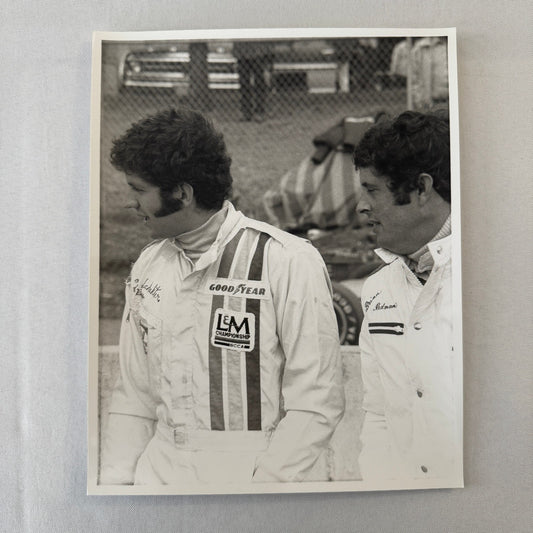 Vintage Racing Photo Photograph Driver Jody Scheckter Brian Redman