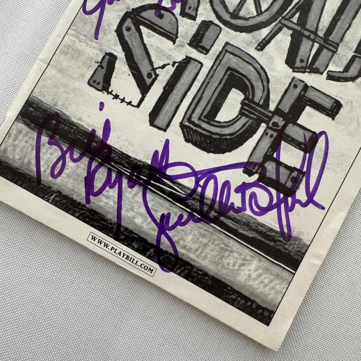 Roadside Cast Signed Program Playbill 2001 5x Signatures Julie Johnson +