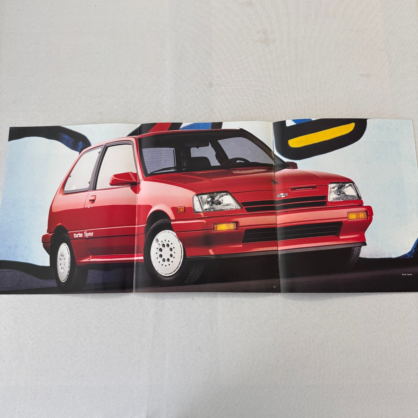 1988 Chevrolet Sprint Car Sales Brochure Catalog Vintage Advertising TURBO