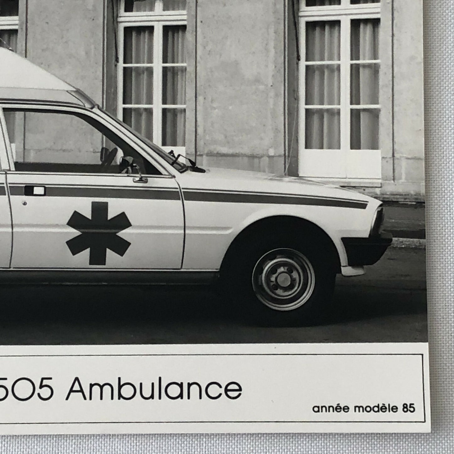Vintage Peugeot 505 Ambulance Van Factory Press Photo Photograph 
