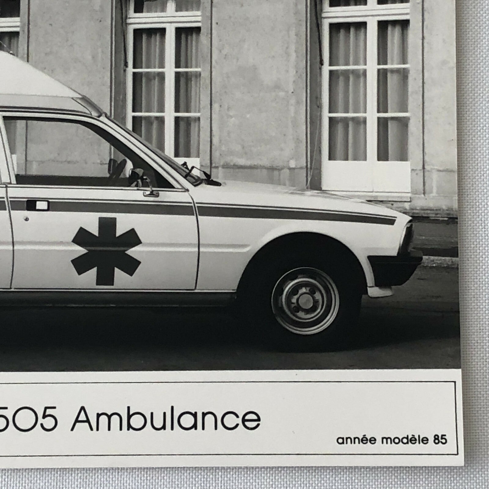 Vintage Peugeot 505 Ambulance Van Factory Press Photo Photograph 