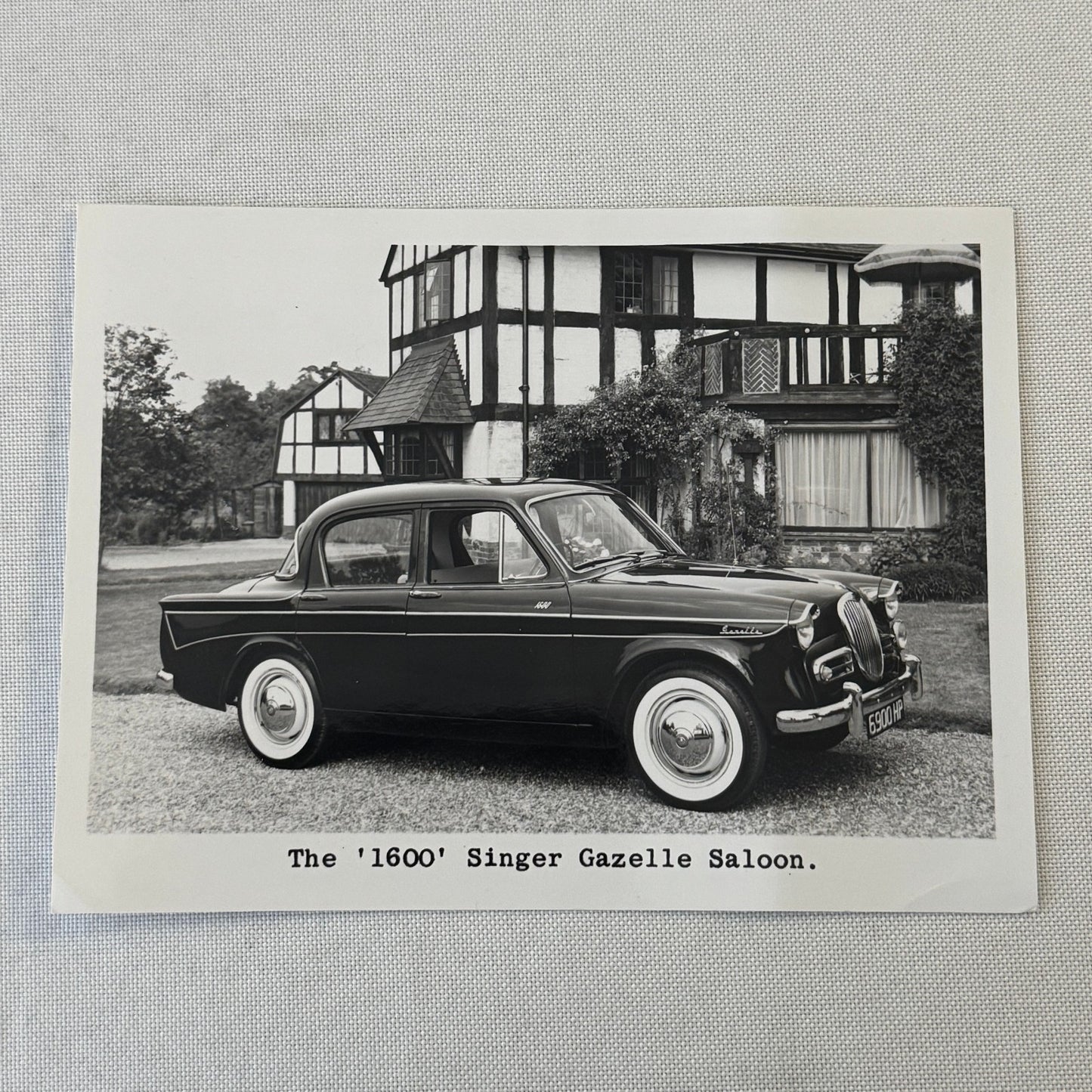Singer 1600 Gazelle Saloon Car Factory Press Photo Photograph 1961 1962