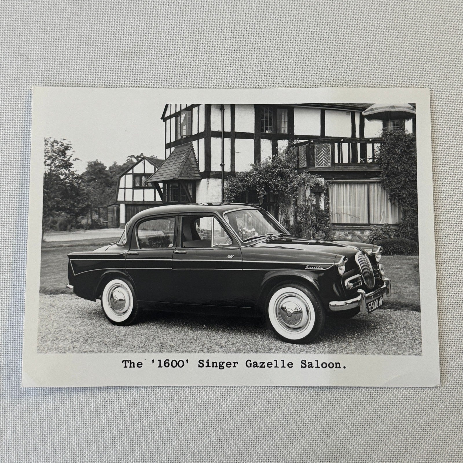 Singer 1600 Gazelle Saloon Car Factory Press Photo Photograph 1961 1962