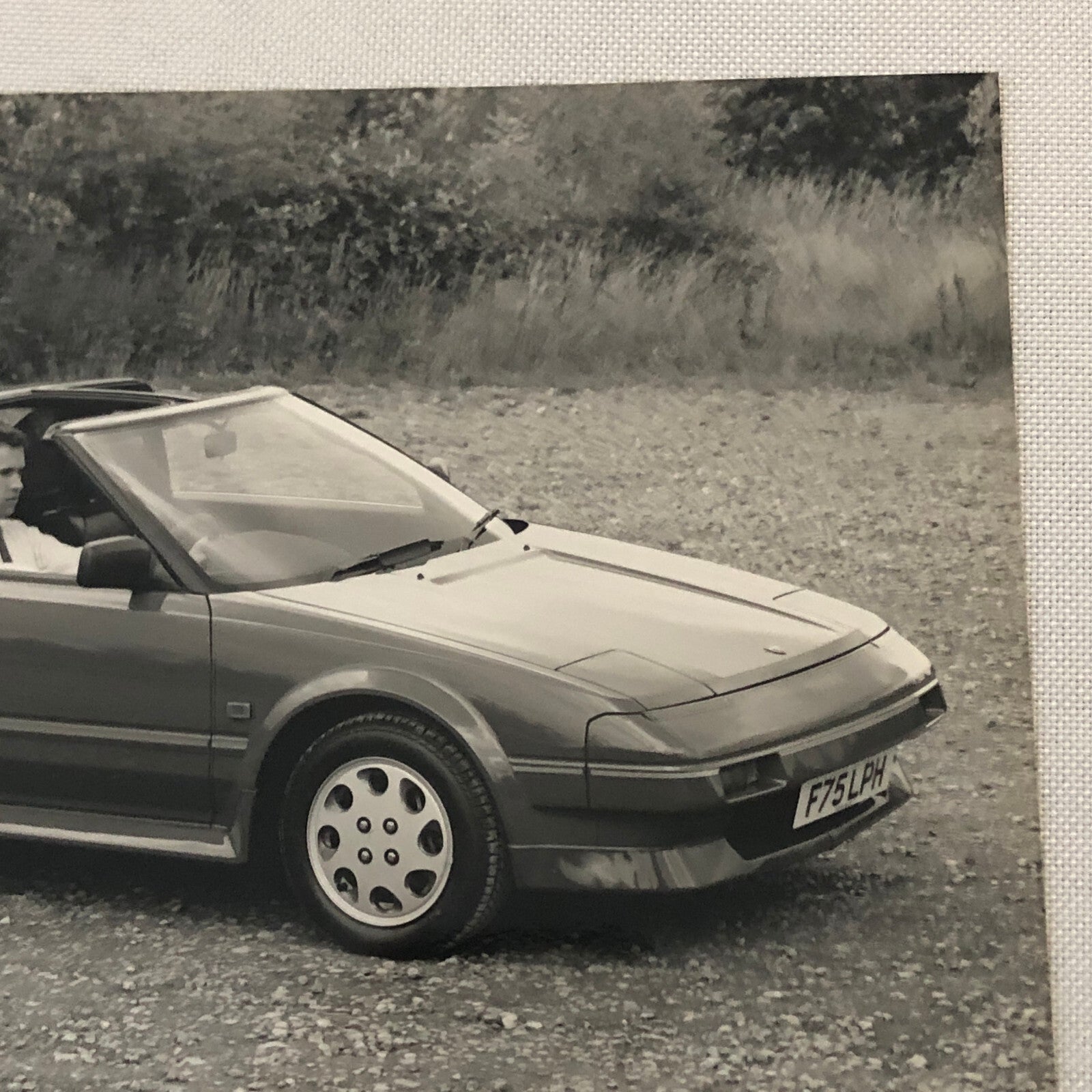 Vintage Toyota MR2 T-Bar Car Factory Press Photo Photograph