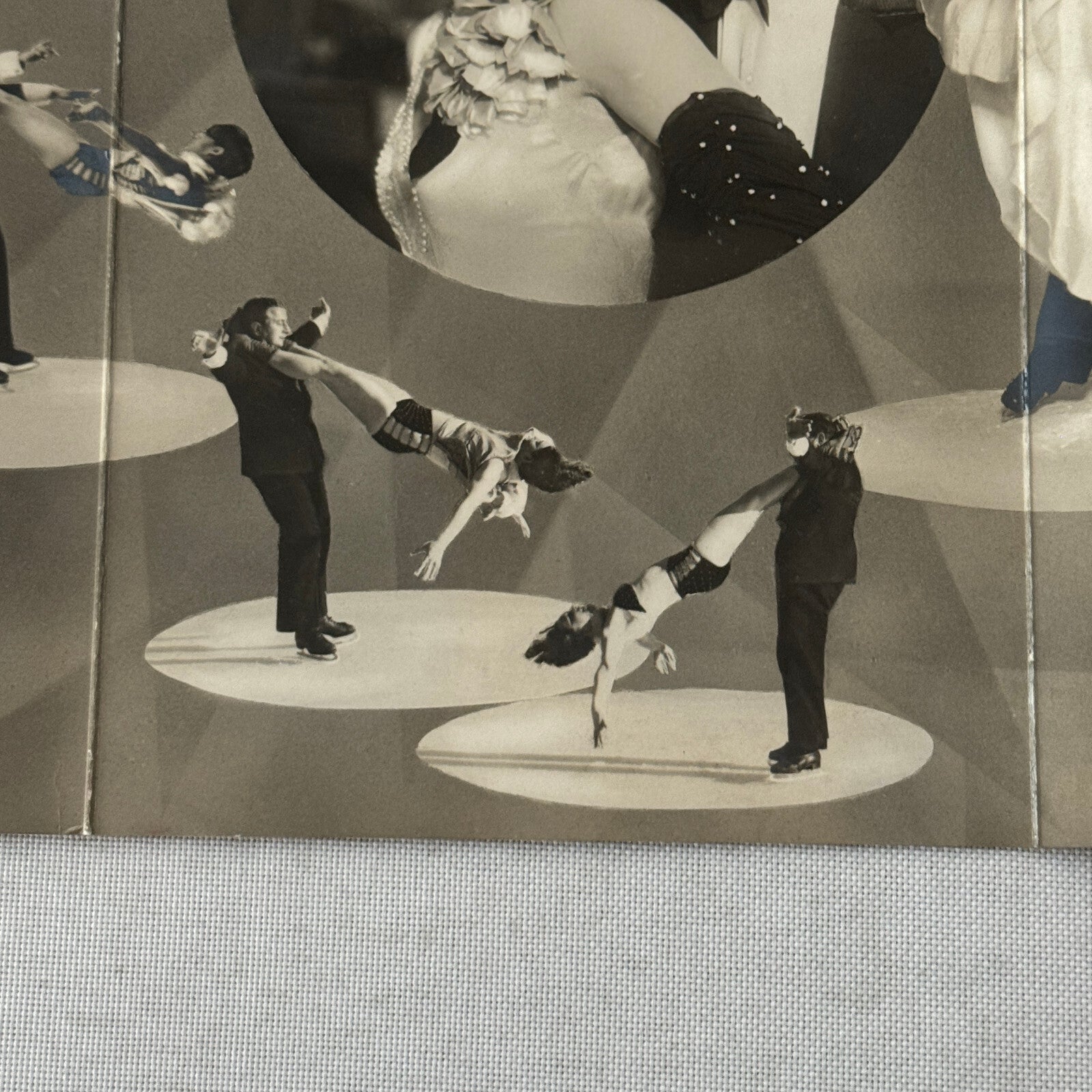 Vintage Circus Rollerskating Roller Skate Act Photo Photograph Helen Bob Laenge