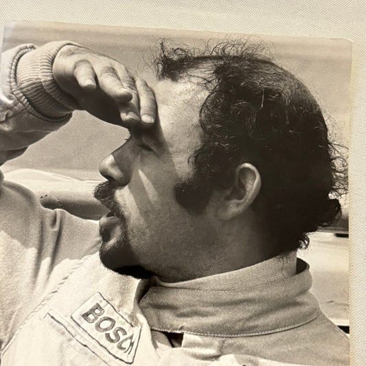 Vintage Porsche Racing Driver Photo Photograph Willi Kauhsen