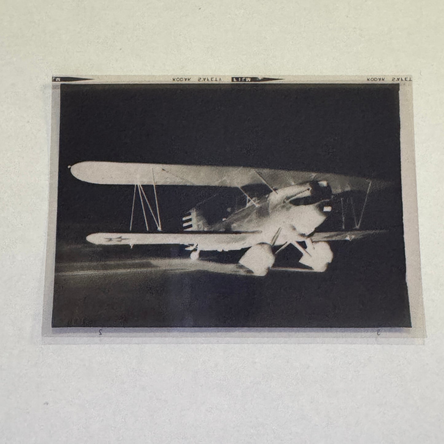 Vintage Photo Negative Curtiss 0-39 Airplane Plane Aircraft Curtiss 039 0 39