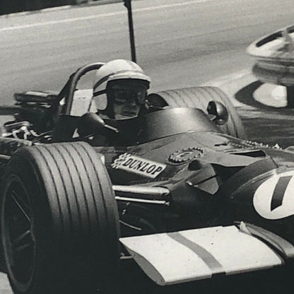 Vintage 1969 Barcelona Grand Prix Racing Photo Photograph John Surtees BRM Car