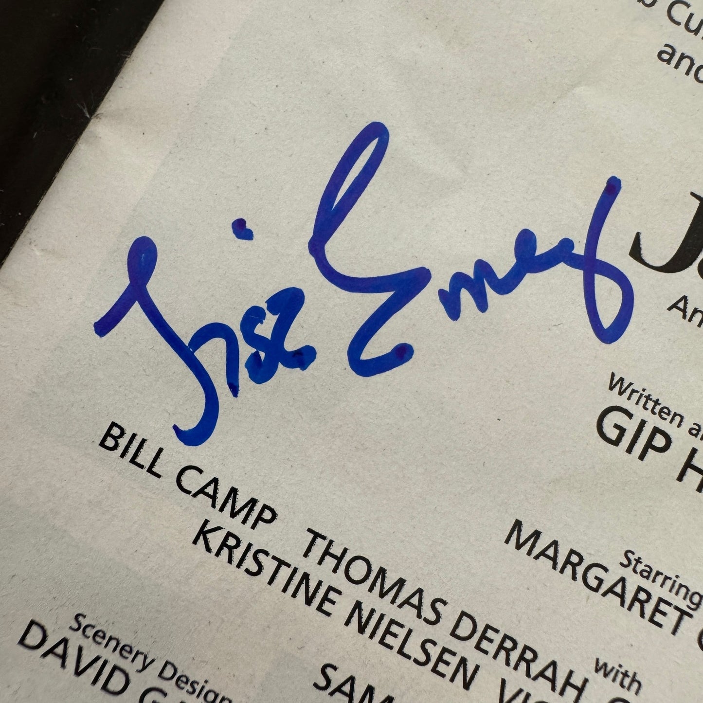 Jackie An American Life Cast Signed Program Playbill 1997 Margaret Colin