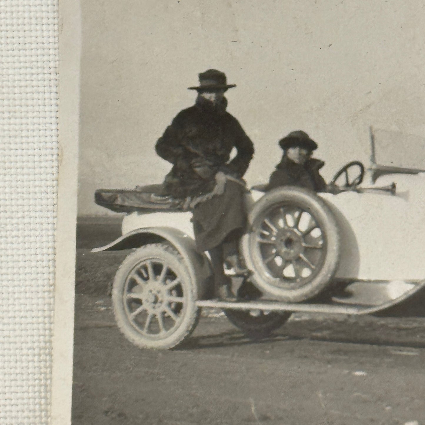 Vintage Photo Photograph Print Early Car Automobile People