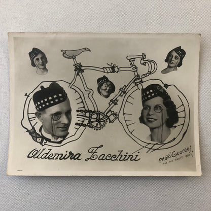 Circus Performer Bicycle Act Photo Photograph Vintage Oldemira Facchini