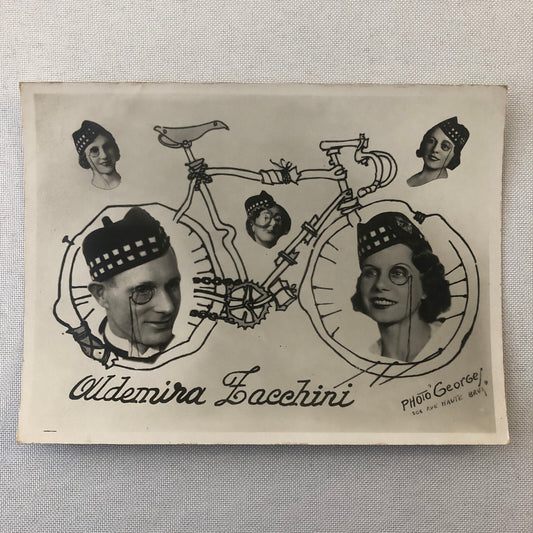 Circus Performer Bicycle Act Photo Photograph Vintage Oldemira Facchini