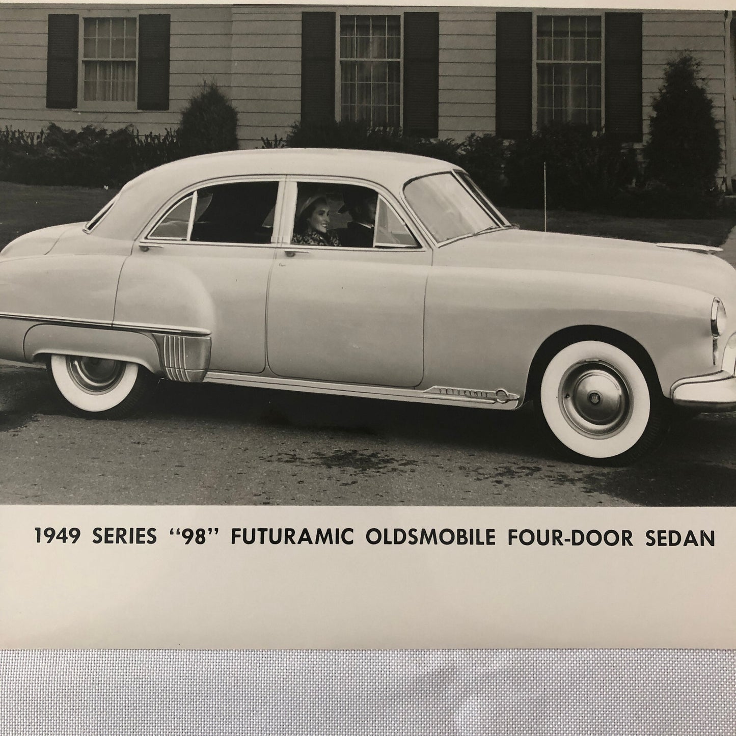 1949 Oldsmobile Series 98 Futuramic Sedan Factory Press Photo Photograph Print