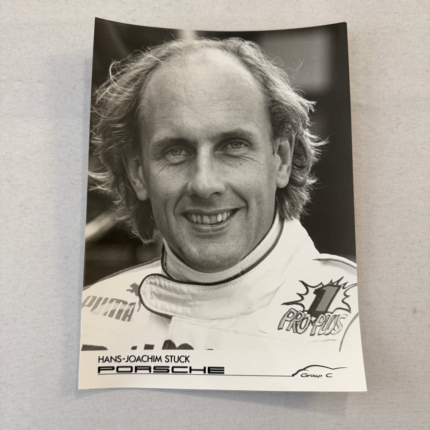Vintage Porsche Racing Factory Photo Photograph Hans Joachim Stuck Group C