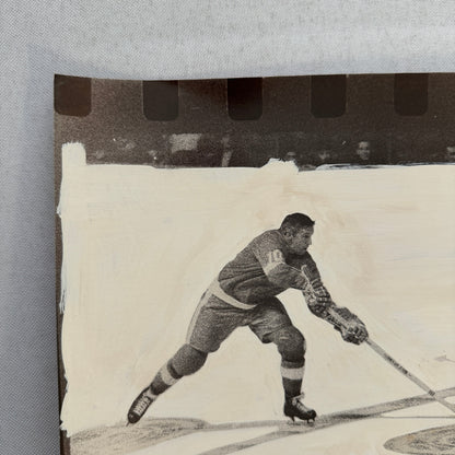 Vintage Hockey Photo Alex Delvecchio Detroit Red Wings Player Photograph