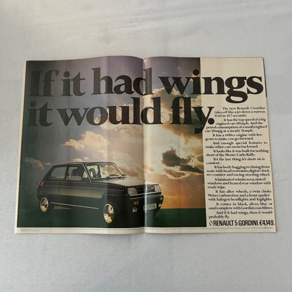 Vintage Renault Racing Supplement Magazine F1 Formula One ELF Renault 5 Gordini