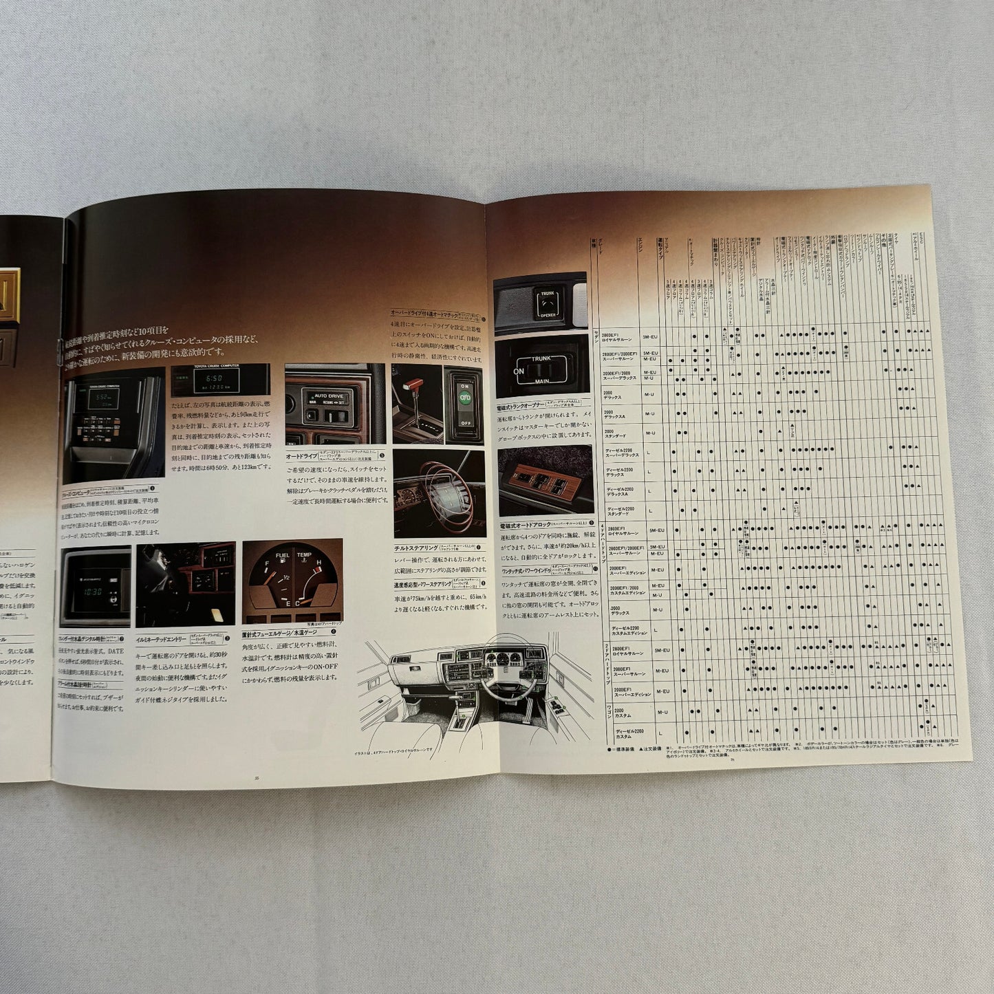 Toyota Crown Car Sales Brochure Catalog Advertising Japanese Text JDM