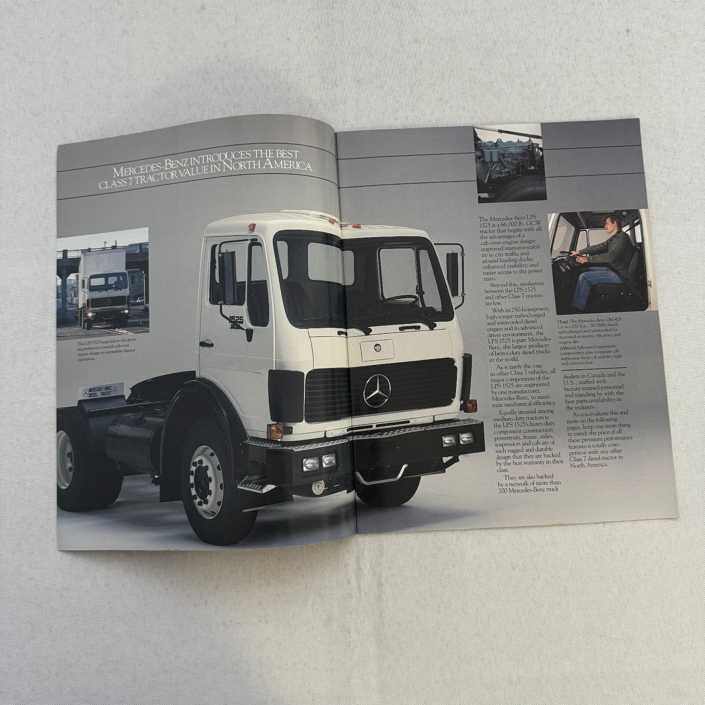 Mercedes Benz LPS 1525 Diesel Tractor Truck Sales Brochure Catalog Advertising