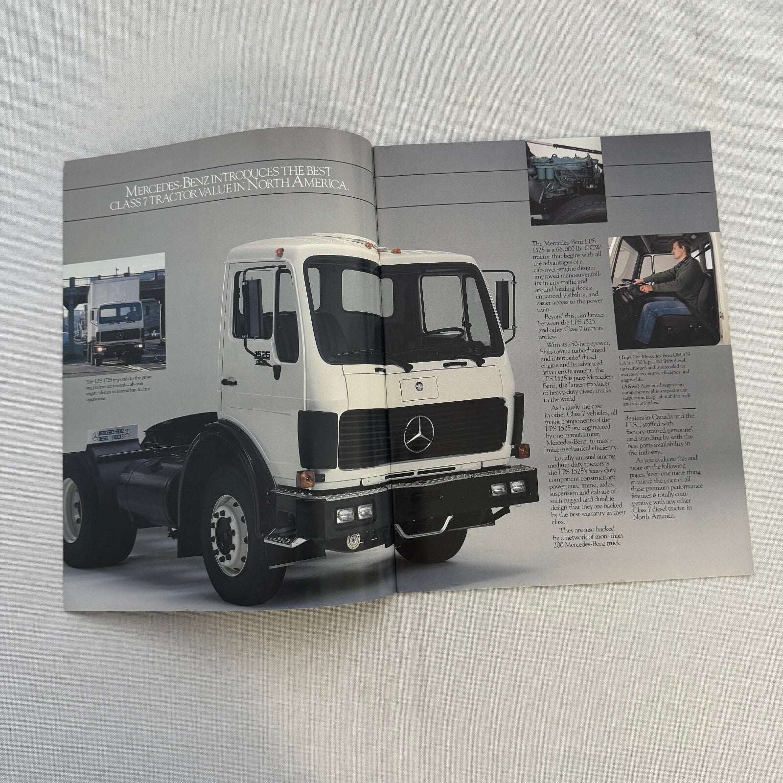 Mercedes Benz LPS 1525 Diesel Tractor Truck Sales Brochure Catalog Advertising