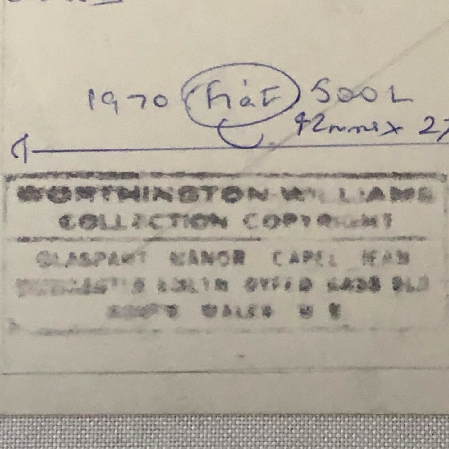 1970 Fiat 500L in Junkyard Junk Yard Photo Photograph Print 