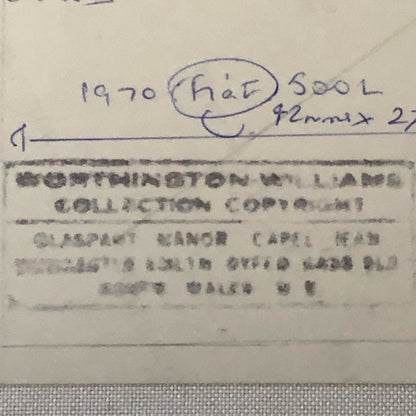 1970 Fiat 500L in Junkyard Junk Yard Photo Photograph Print 