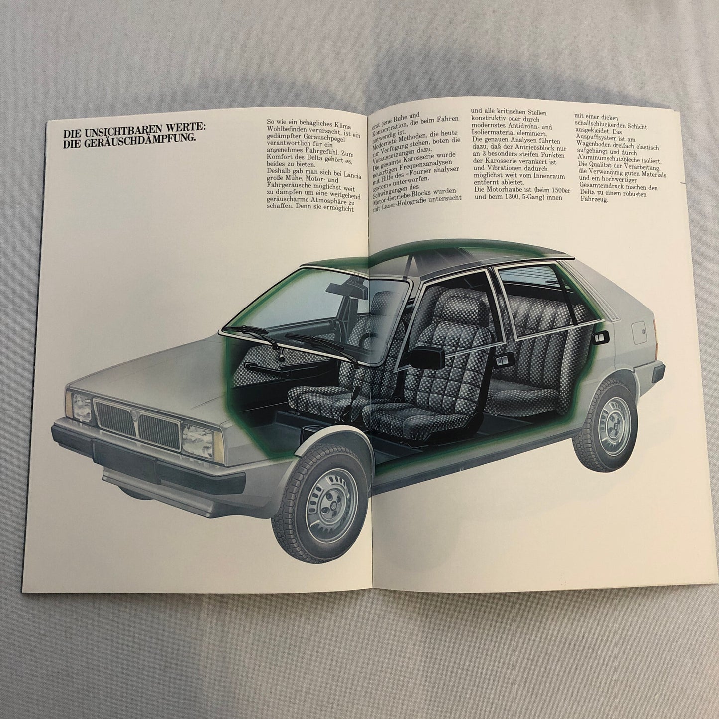 1980 Lancia 1300 and 1500 Car Sales Brochure Catalog German Text