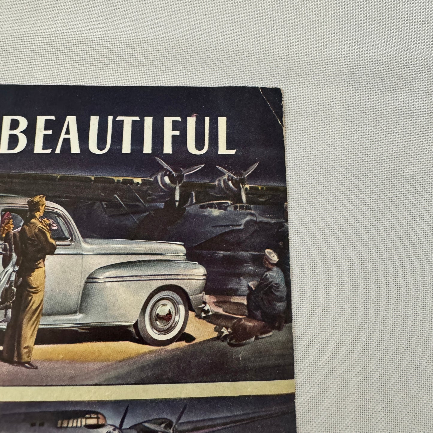 1942 Mercury Eight Car Sales Brochure Catalog Poster Coupe Town Sedan Canadian